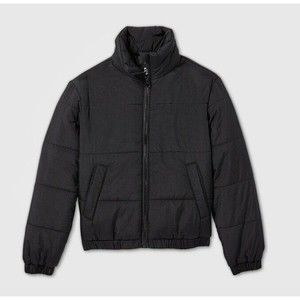 Art Class Kids Winter New Black Cropped Puffer Jacket Quilted Girls Coat M 7/8